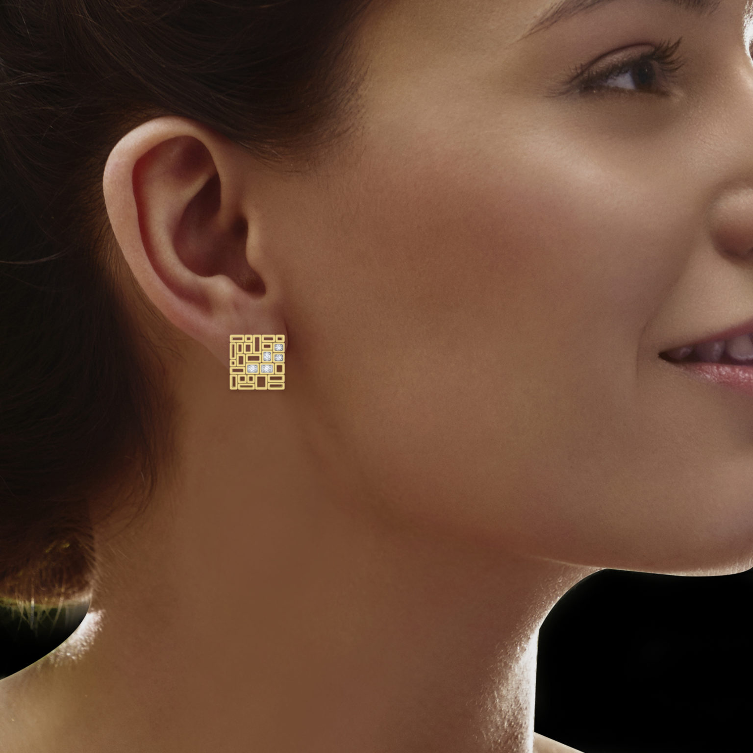 Blocky Earring Collection – 18 KT – RMDG ADER – 538