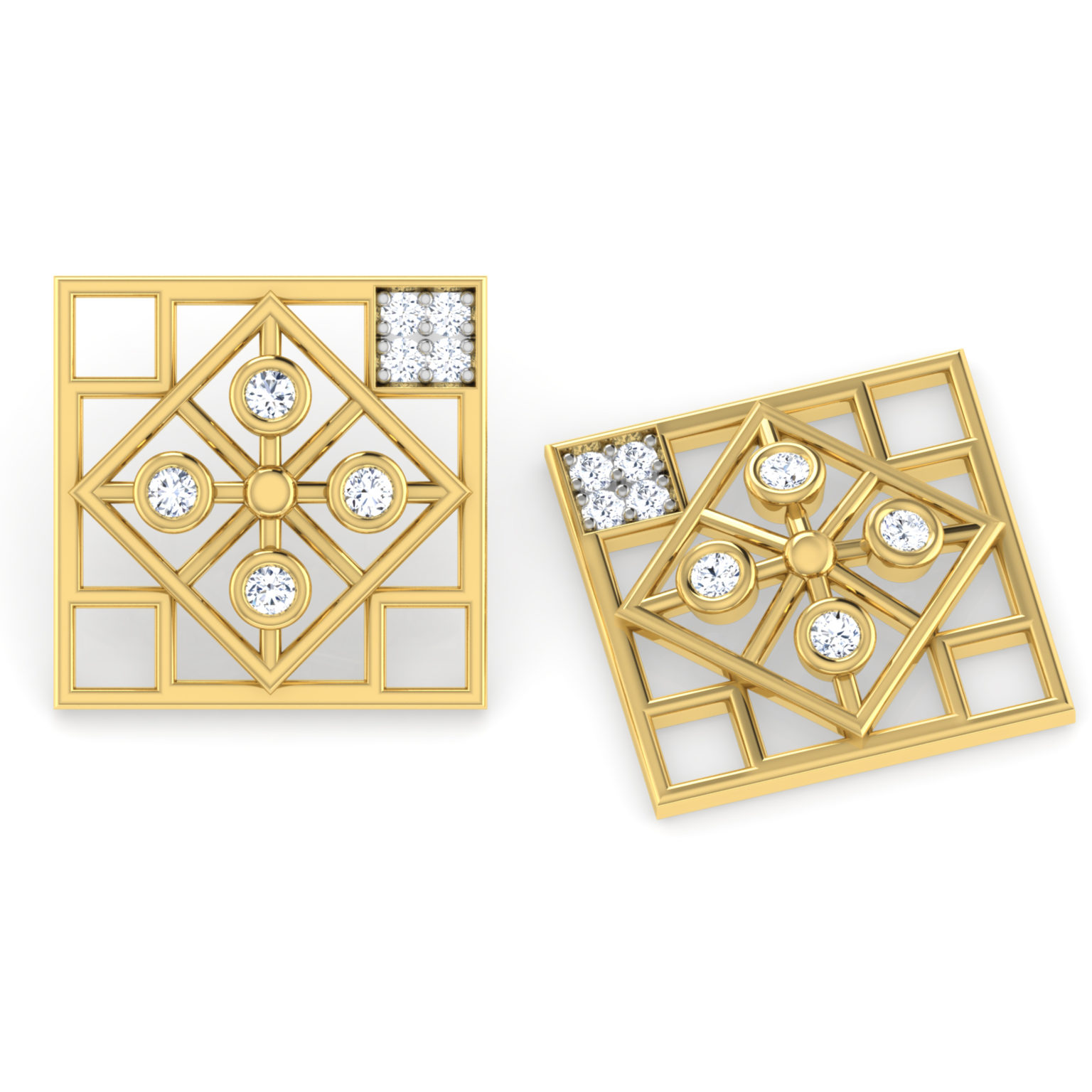Blocky Earring Collection – 18 KT – RMDG ADER – 549