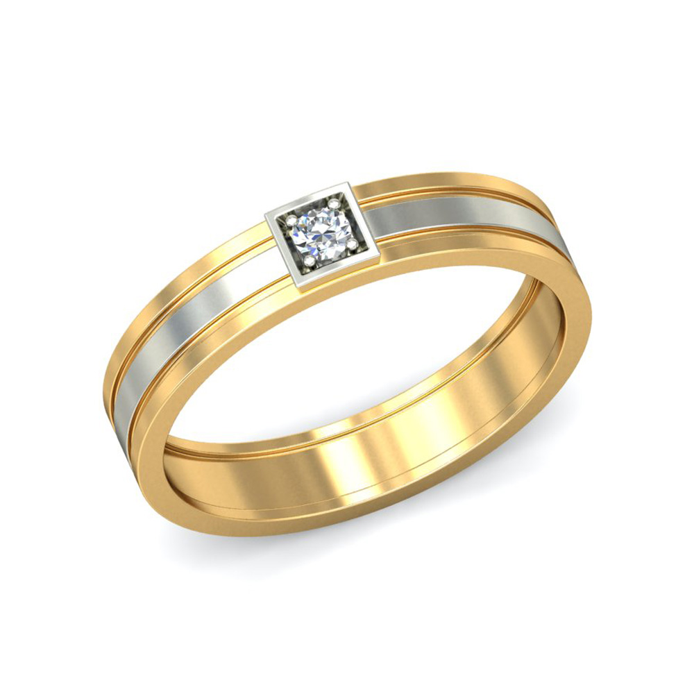 Love Gold Ring - ₹19,050 Pearlkraft Wedding Bands Collection