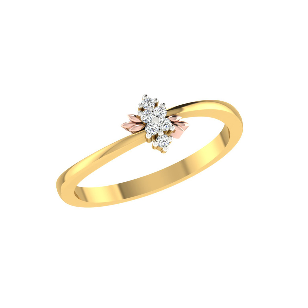 Dazzlingrock Collection Round White Diamond Cluster Right Hand Ring for  Women (0.47 ctw, Color I-J, Clarity I1-I2) in 18K White & Yellow Gold, Size  6.5 - Walmart.com