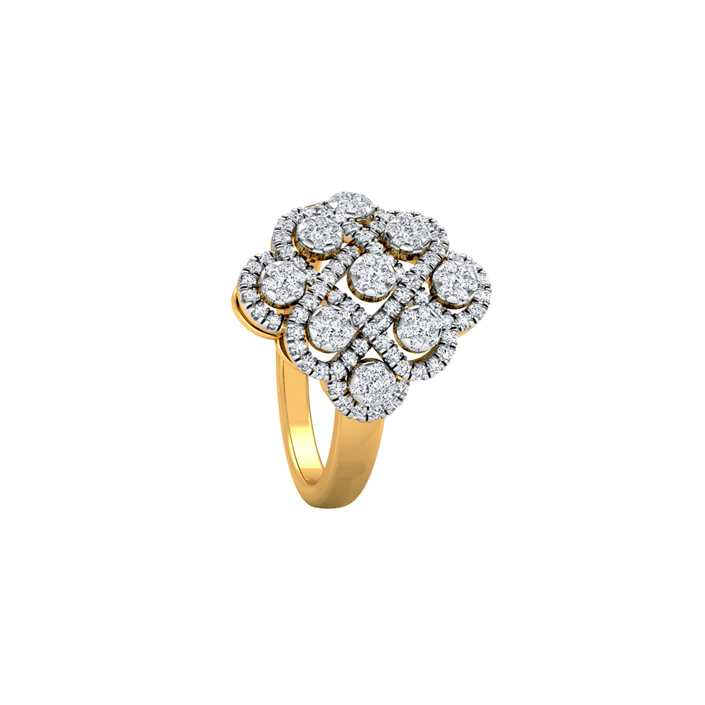 Handmade Gold Ring | Stone Studded | 22k Gold