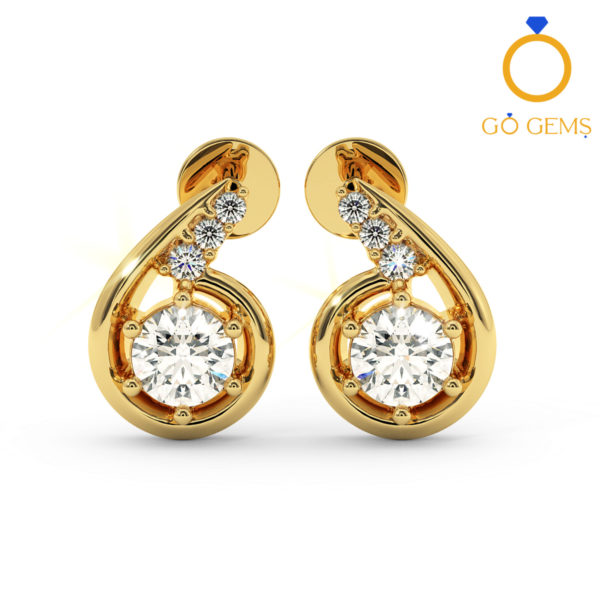 Solitaire Earrings Collection-RMDG-ST026