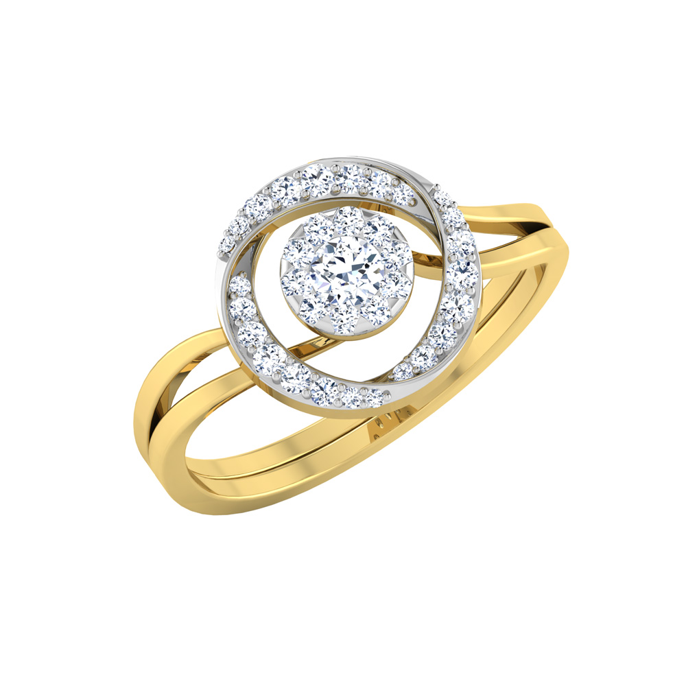 Circle Light Weight Diamond Fashion Ring — The Diamond Center: Where  Wisconsin Gets Engaged