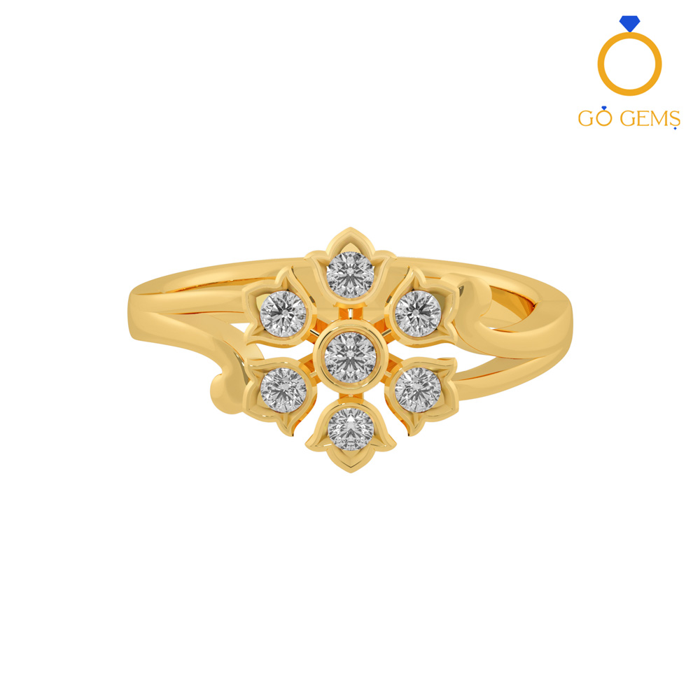 22K Gold Ring For Men with Cz & Green Stone (Close Setting) - 235-GR4712 in  13.900 Grams