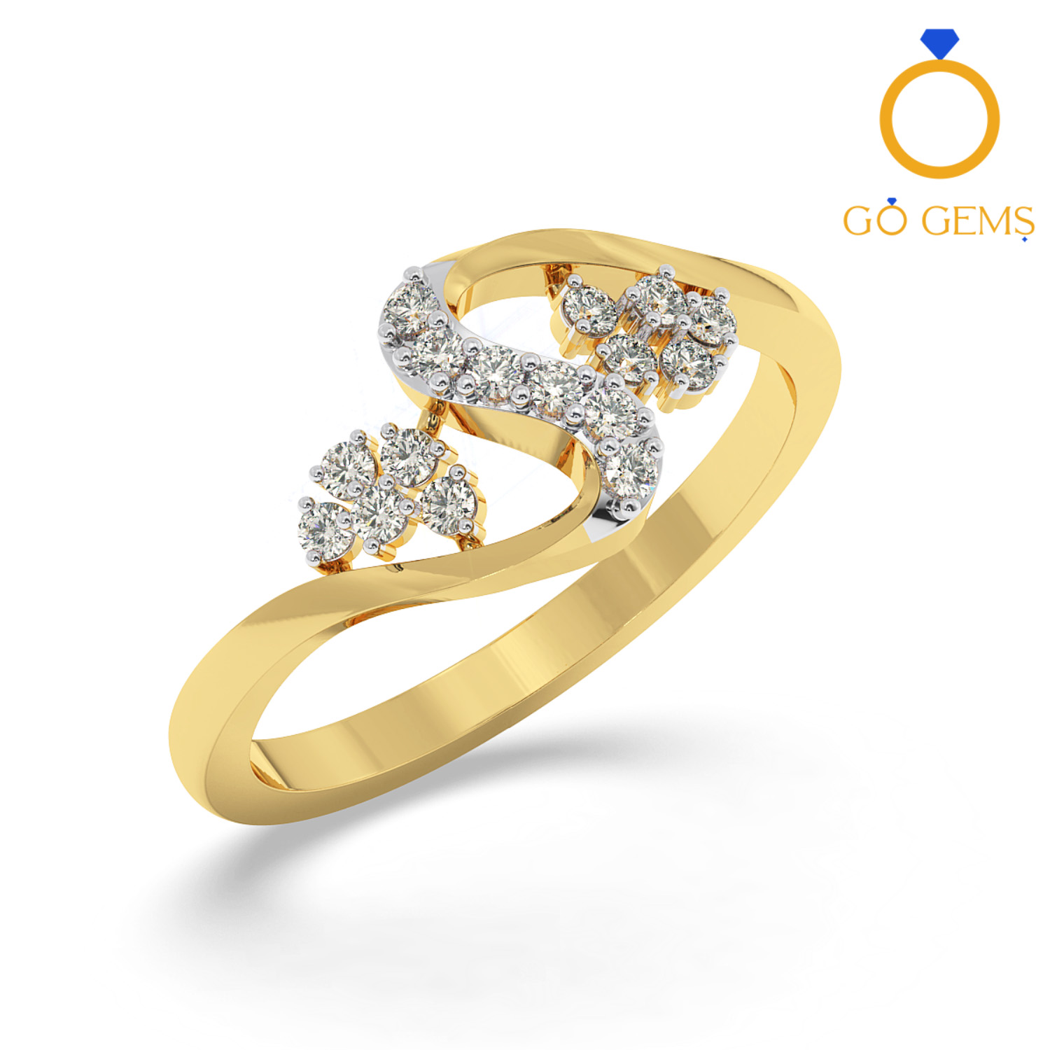 Yellow Gold Light Weight Diamond Ring at Rs 14000 in Jaipur | ID:  20713563691
