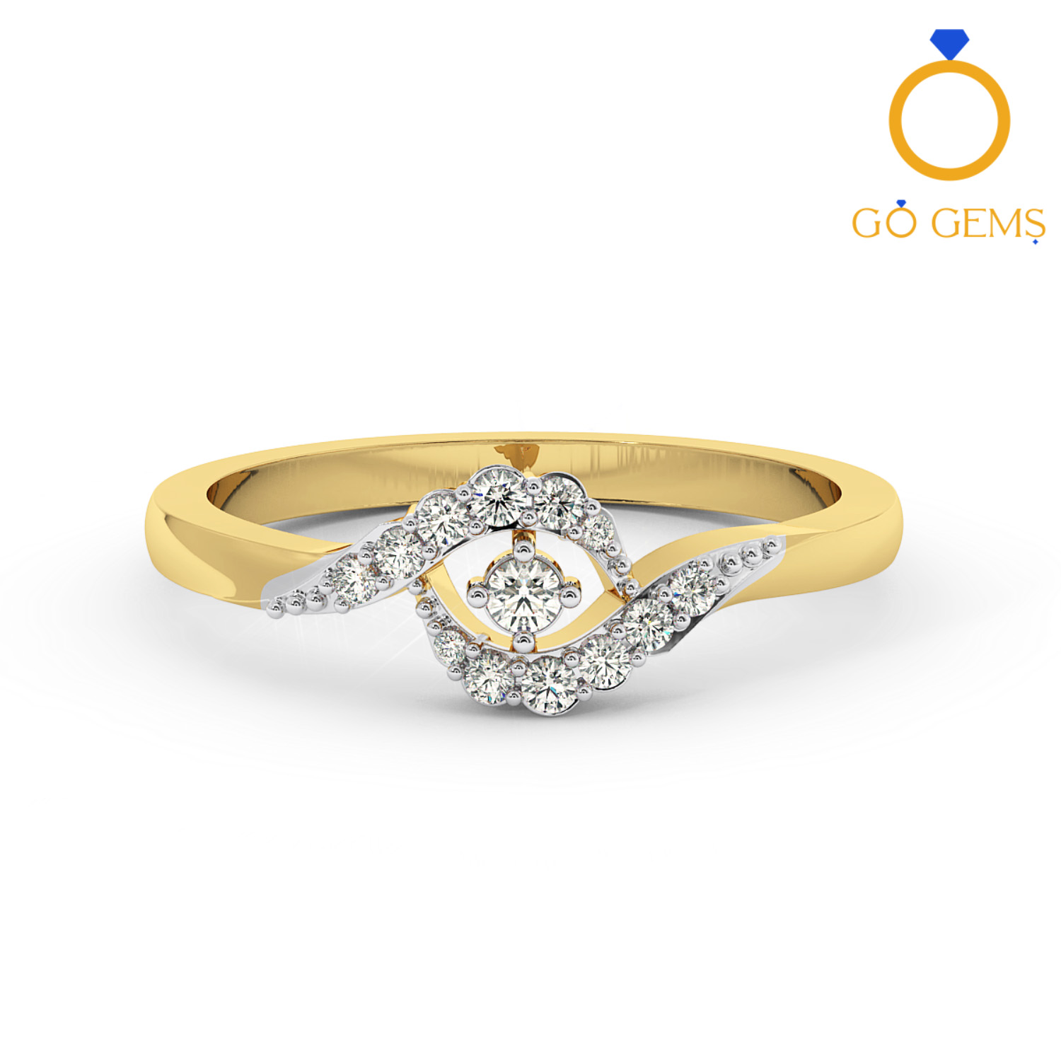 Buy Priyaasi Gold Plated American Diamond Studded Lightweight Party Wear  Finger Ring Online
